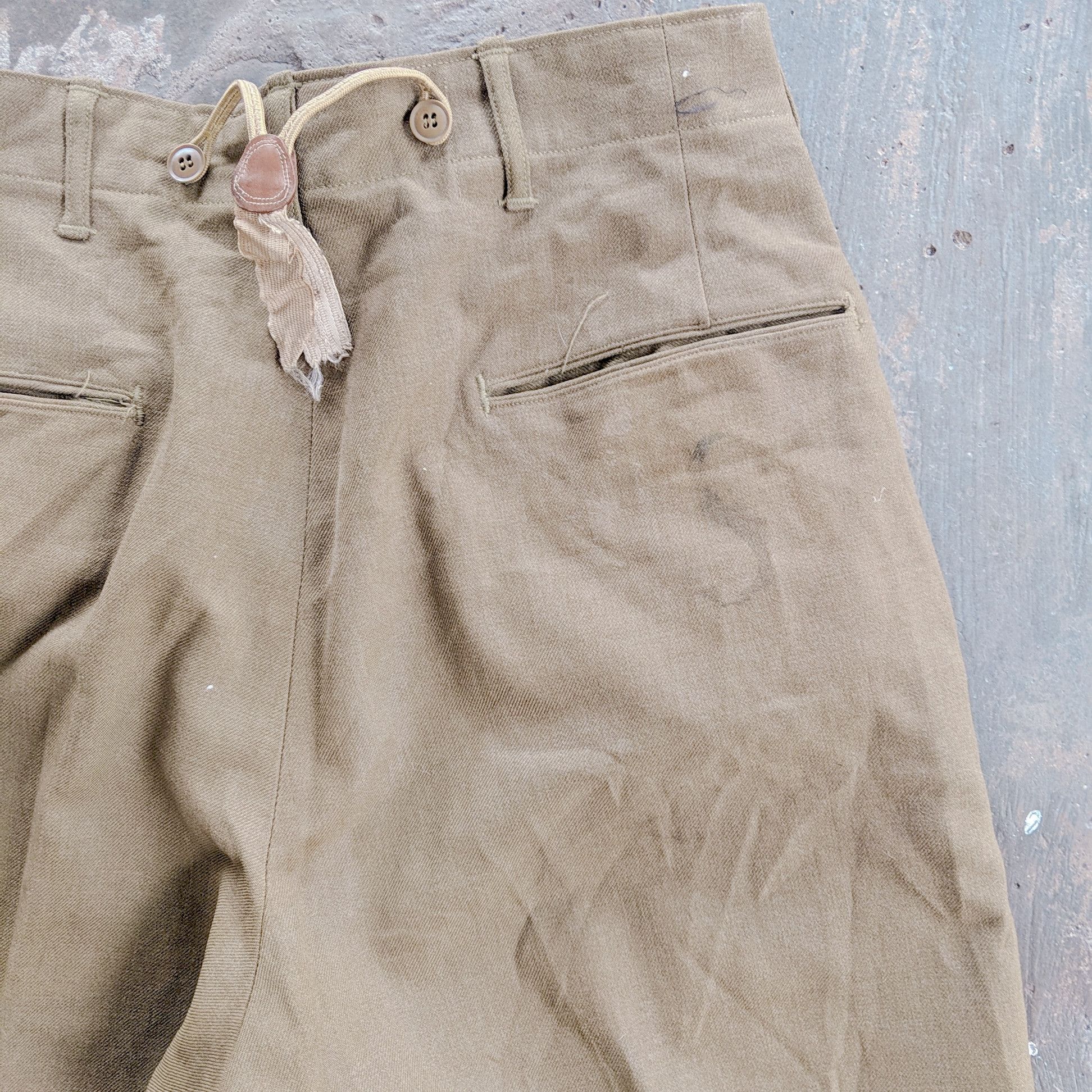 If Six Was Nine Vintage Japanese Hard Cloth Unique Casual Trouser Pants Size US 32 / EU 48 - 3 Thumbnail