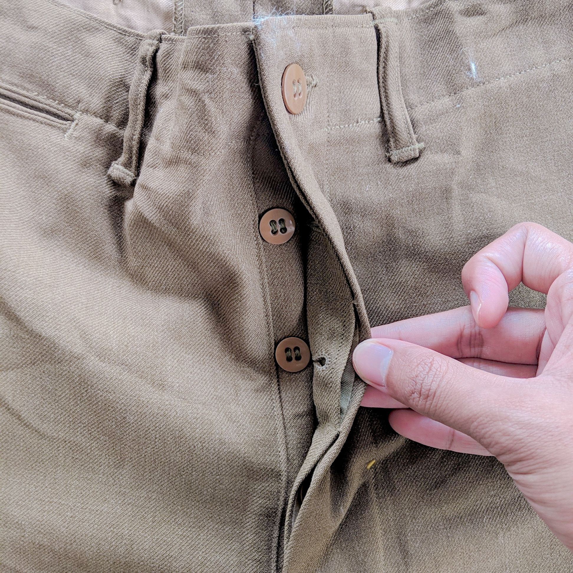 If Six Was Nine Vintage Japanese Hard Cloth Unique Casual Trouser Pants Size US 32 / EU 48 - 10 Thumbnail