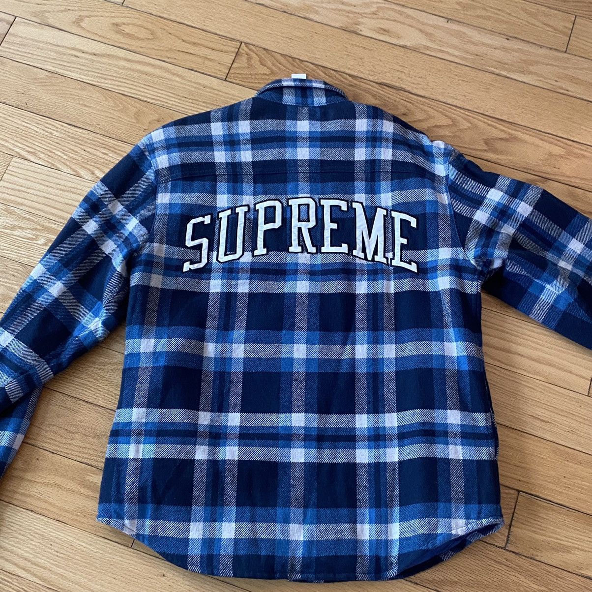 K*R様 Supreme Quilted Arc Logo Flannel Sh Supreme Arc Logo Quilted Flannel Shirt (FW19) - $138