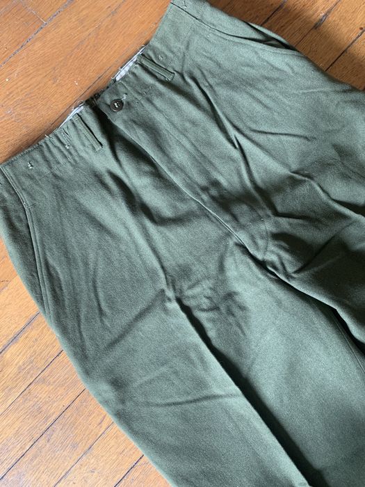 Vintage 50s M-51 Deadstock Wool US Army Trousers | Grailed