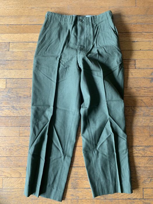 Vintage 50s M-51 Deadstock Wool US Army Trousers | Grailed