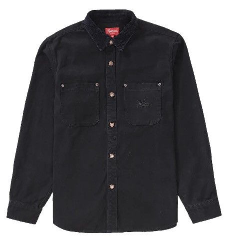 Supreme Used Supreme Script Canvas Snap Shirt Medium Size US M / EU 48-50 / 2 - 5 Thumbnail