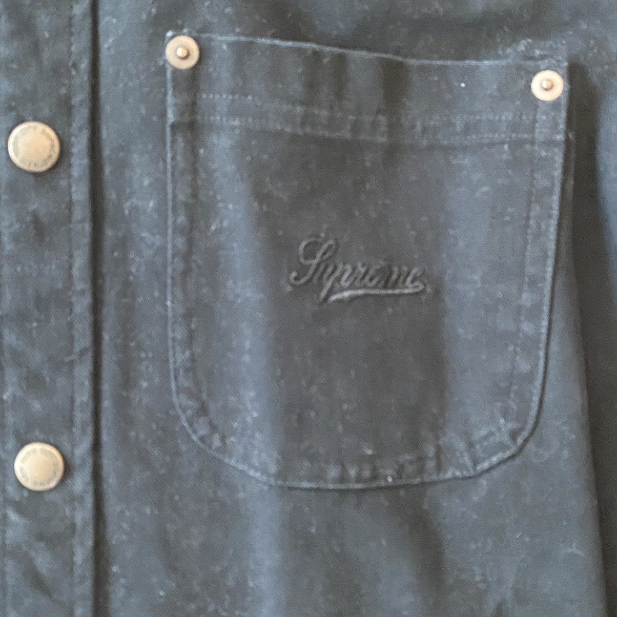 Supreme Used Supreme Script Canvas Snap Shirt Medium Size US M / EU 48-50 / 2 - 2 Thumbnail