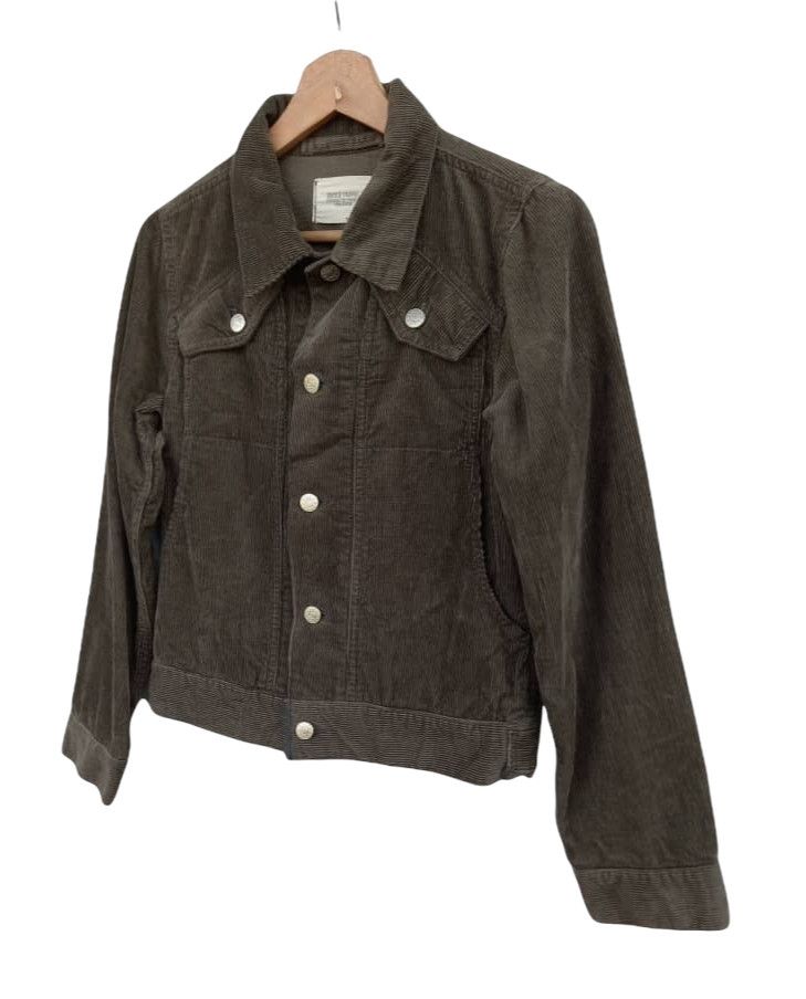 CABANE de ZUCCa × Issey Miyake Zucca Travail Corduroy Crop Trucker Jacket Size S / US 4 / IT 40 - 5 Thumbnail
