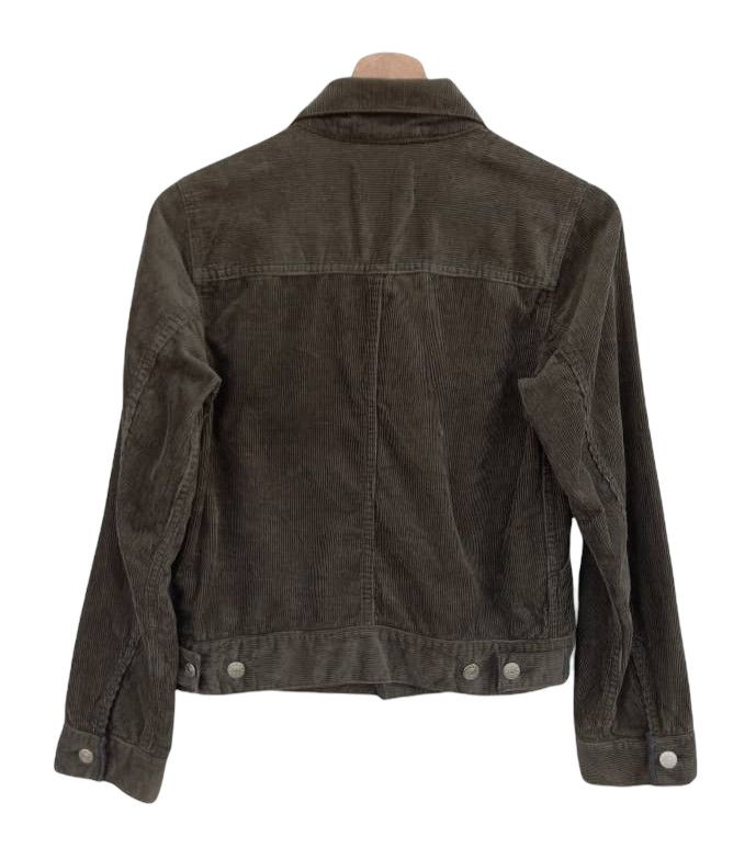CABANE de ZUCCa × Issey Miyake Zucca Travail Corduroy Crop Trucker Jacket Size S / US 4 / IT 40 - 2 Thumbnail