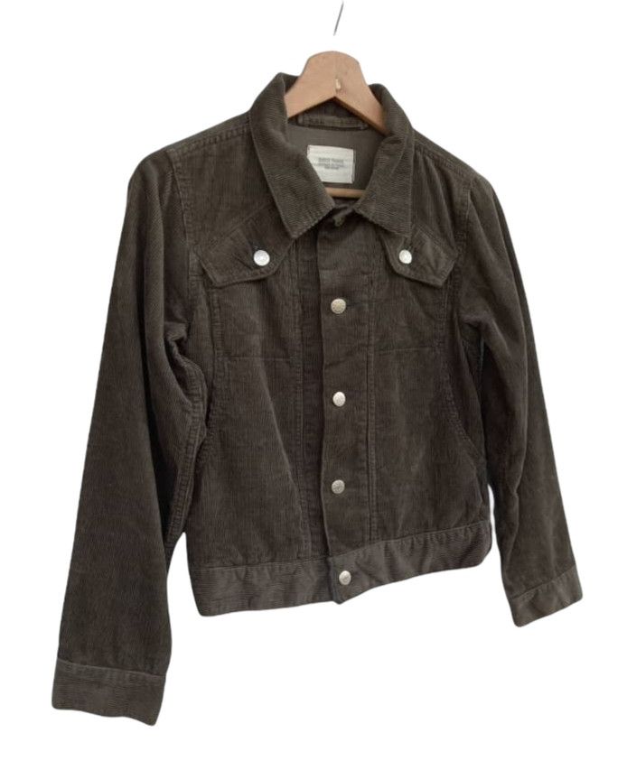 CABANE de ZUCCa × Issey Miyake Zucca Travail Corduroy Crop Trucker Jacket Size S / US 4 / IT 40 - 4 Thumbnail