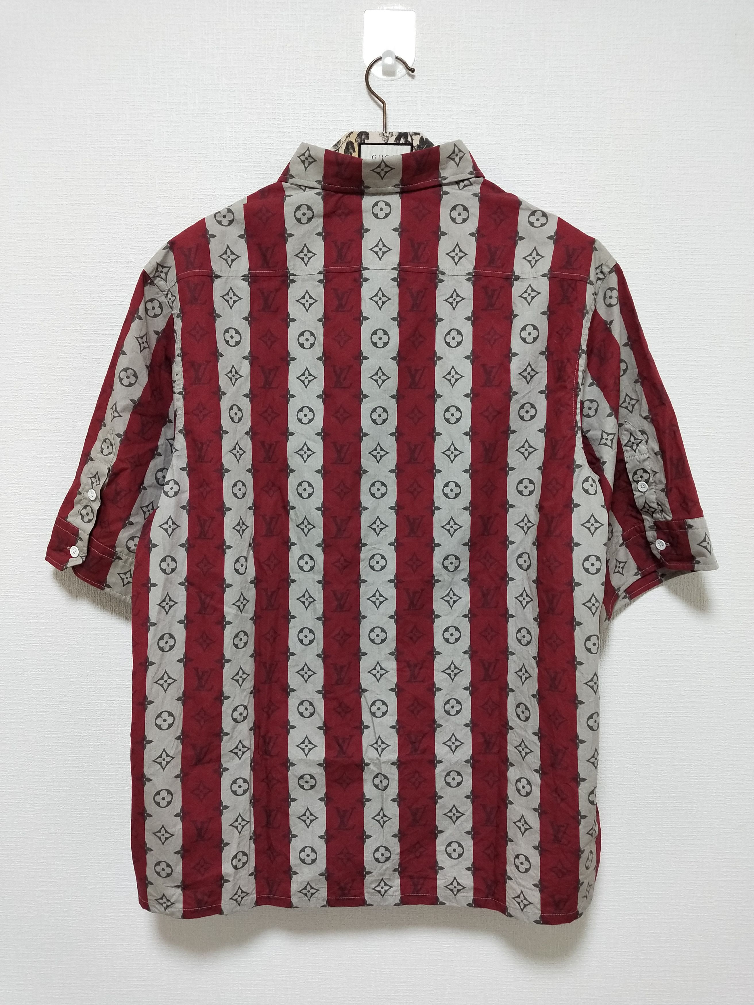 Louis Vuitton Japan Exclusive Monogram Trunkstripes Button Up Shirt Size US XL / EU 56 / 4 - 2 Thumbnail