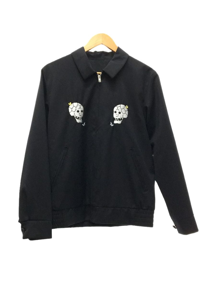 Light Jackets Black Skull Embroidered Bed Jean
