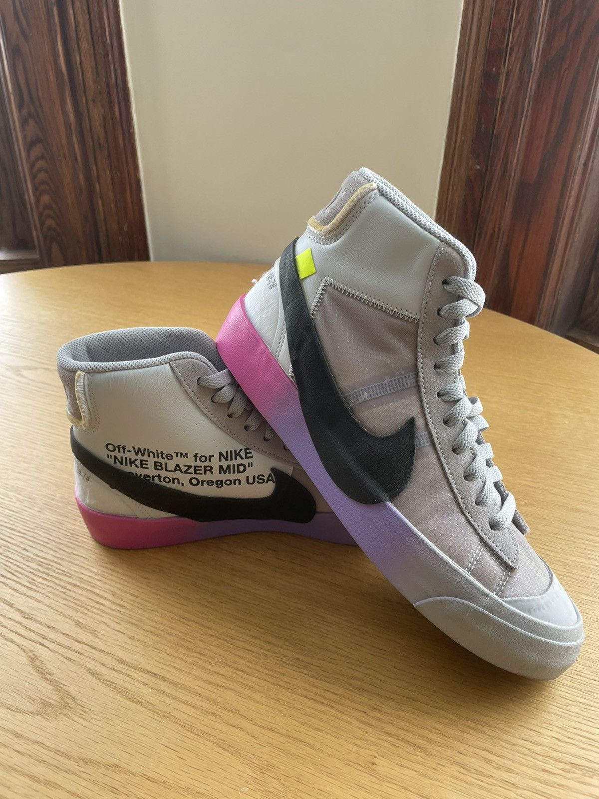 Nike Off White AA3832 002 Nike Blazer Mid Off White Wolf Grey Serena Queen Grailed