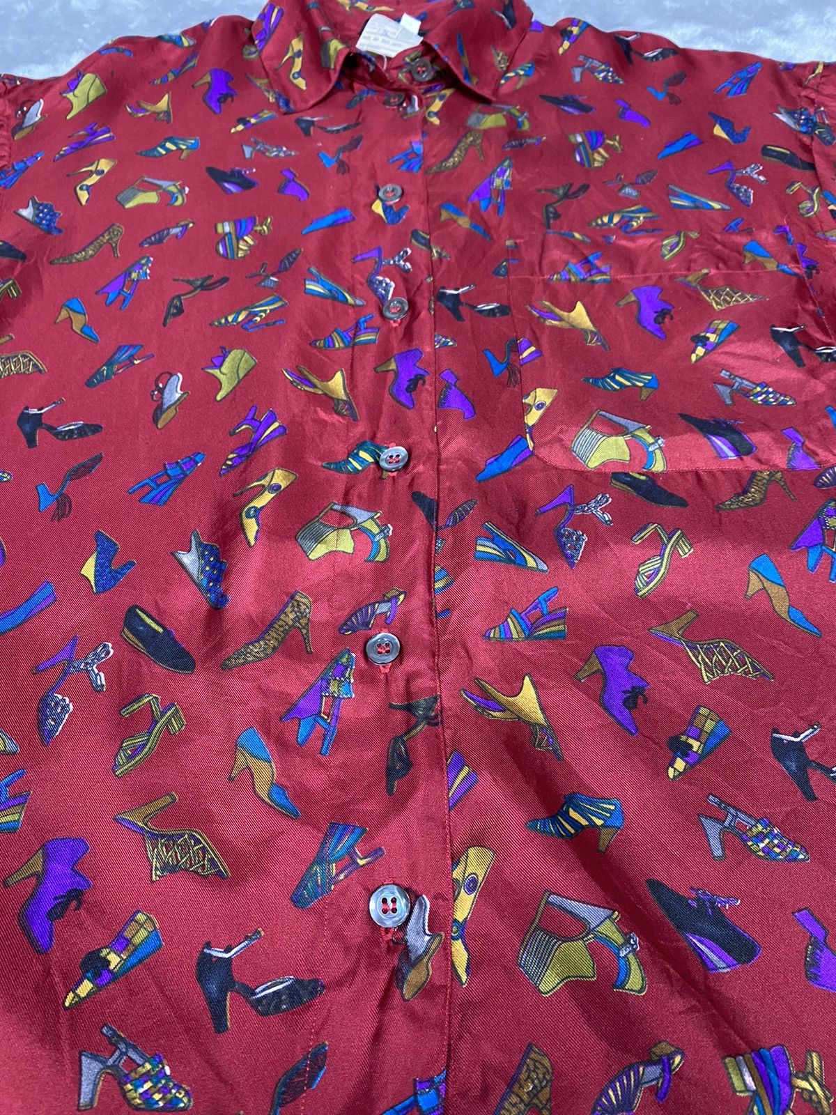Salvatore Ferragamo Salvatore Ferragamo Silk Button Blouse Size S / US 4 / IT 40 - 7 Thumbnail