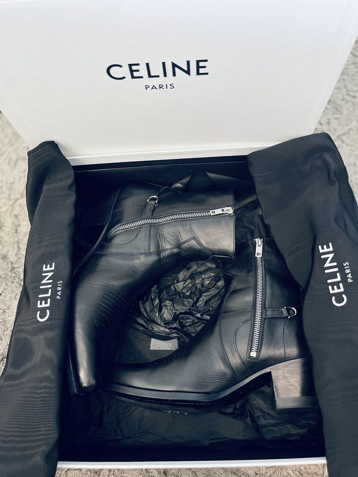 Celine Celine SS20 Berlin 60 Cavalry Zipped Boots Grailed