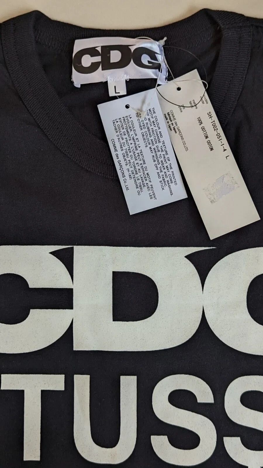 Comme des Garcons × Stussy CDG Comme des Garçons x Stussy Tshirt New with Tag Size US L / EU 52-54 / 3 - 6 Thumbnail