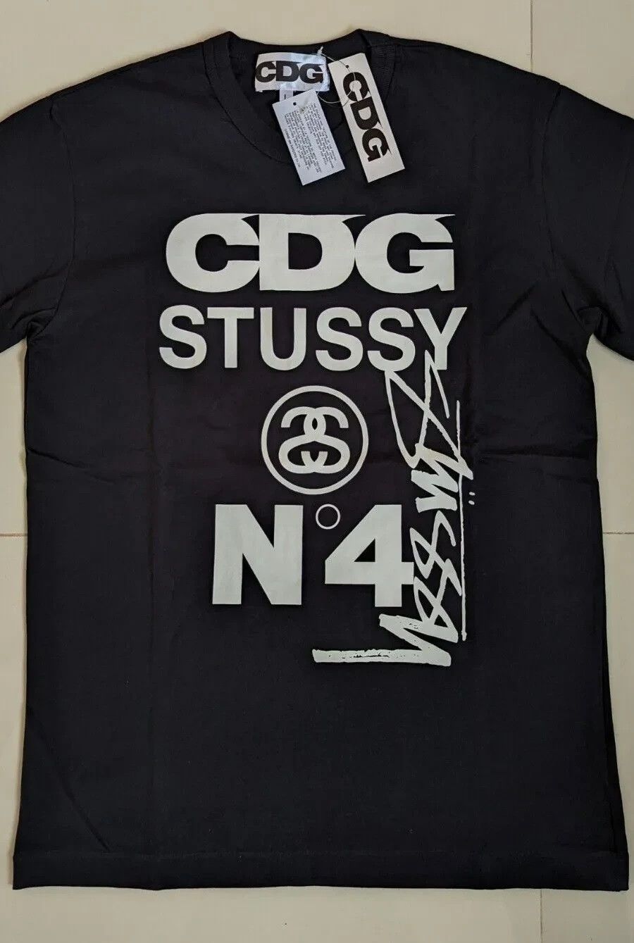 Comme des Garcons × Stussy CDG Comme des Garçons x Stussy Tshirt New with Tag Size US L / EU 52-54 / 3 - 4 Thumbnail