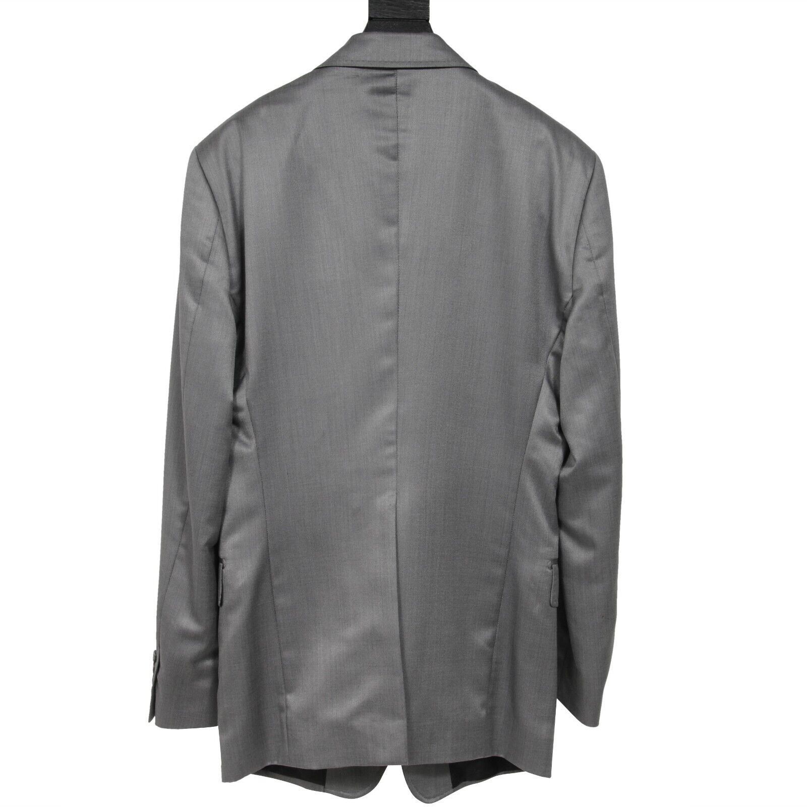 Dolce & Gabbana Peak Lapel Suit 56 Grey Wool Single Breasted Size 46R - 2 Thumbnail