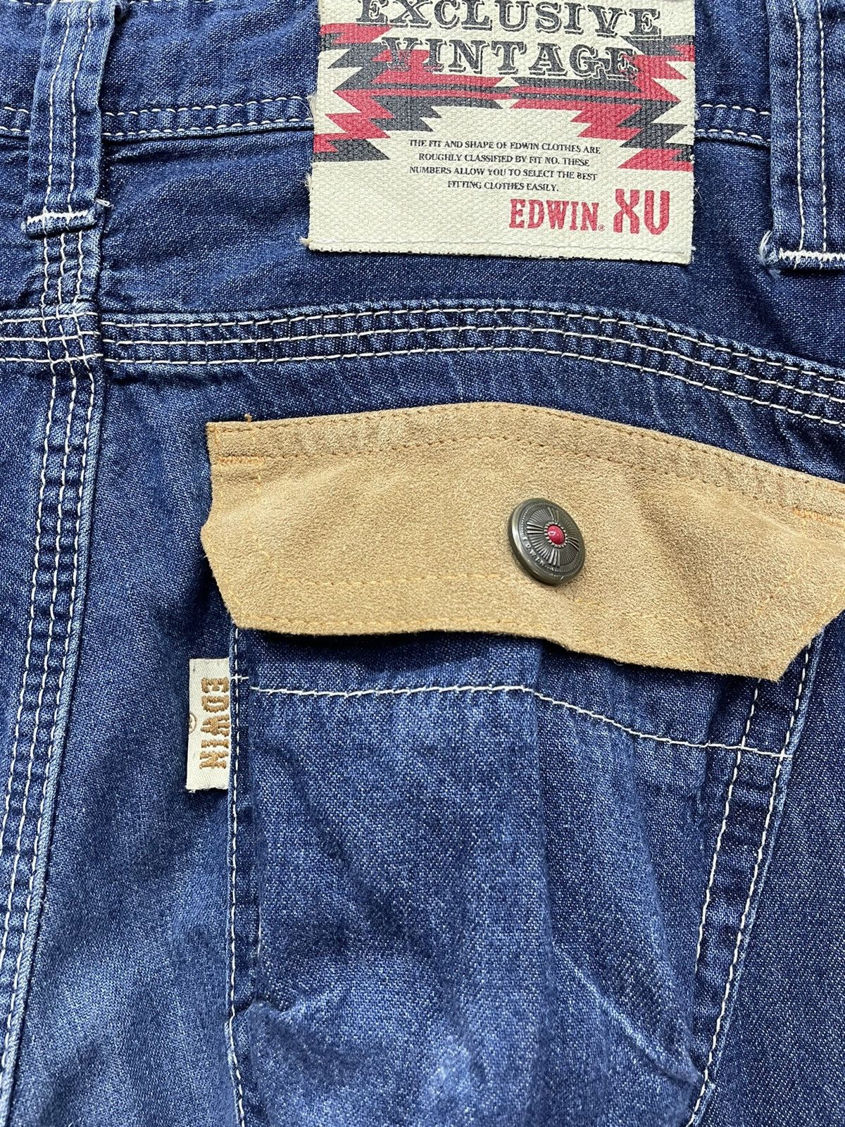 Edwin × Japanese Brand × Vintage EDWIN XV Relaxed Drawstring Bush Pants Yohji Yamamoto Style Size US 31 - 7 Thumbnail