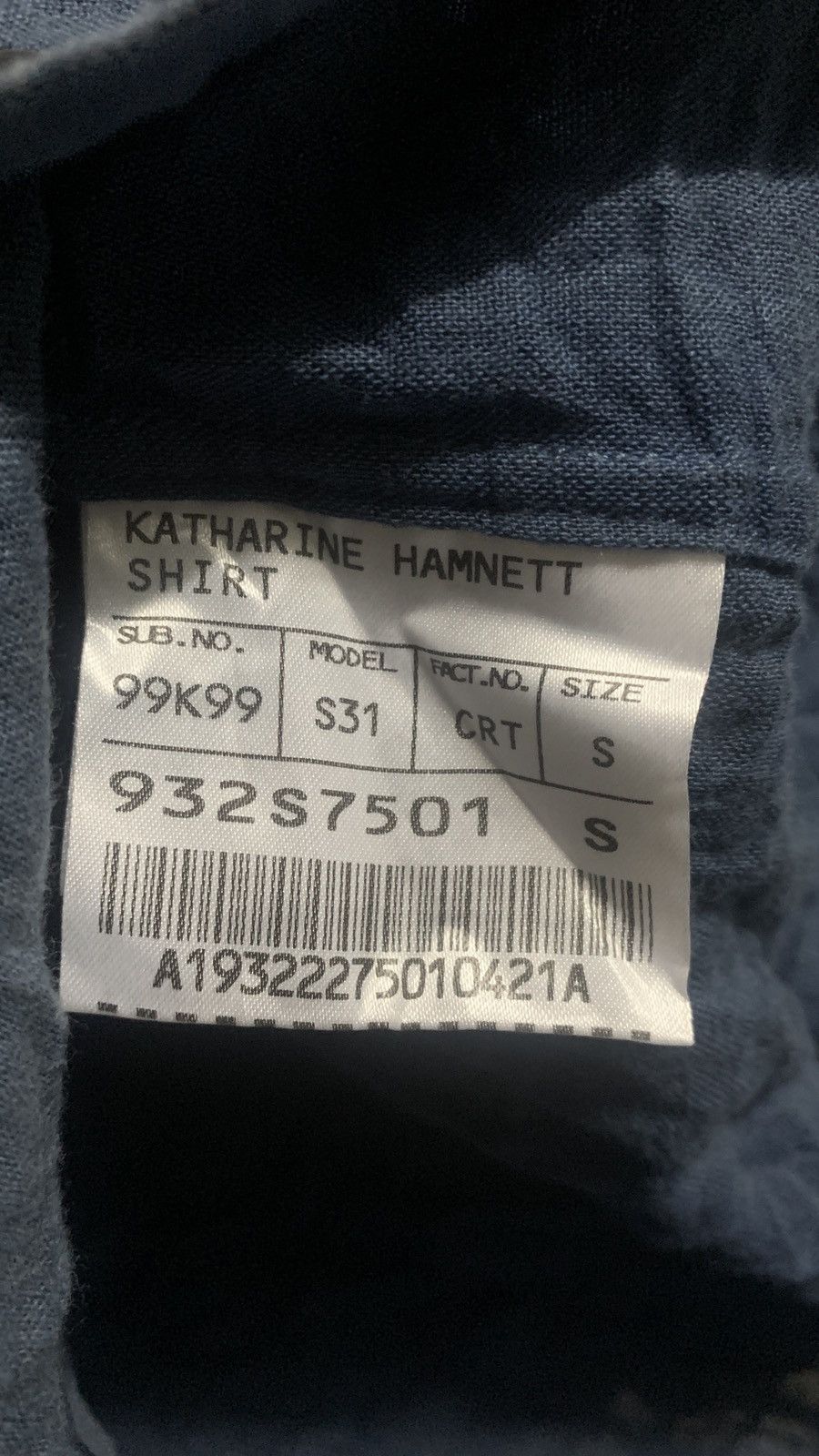 Katharine Hamnett London Katharine Hamnett London indigo blue flannel Size US S / EU 44-46 / 1 - 5 Thumbnail