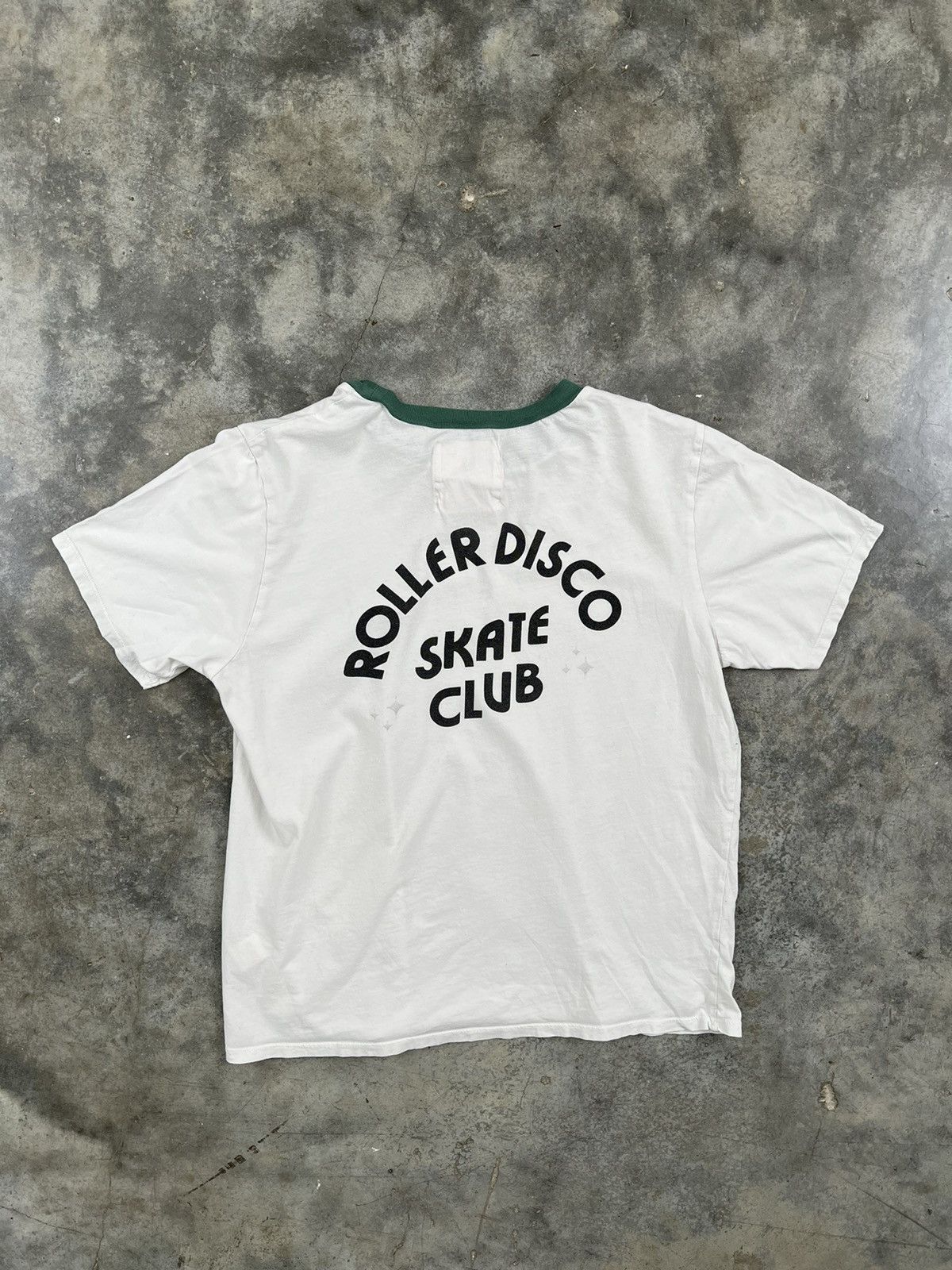 image of Ban Do Ban.do Roller Ringer Disco Skate Club Tee Sz. Small 90's in White, Women's