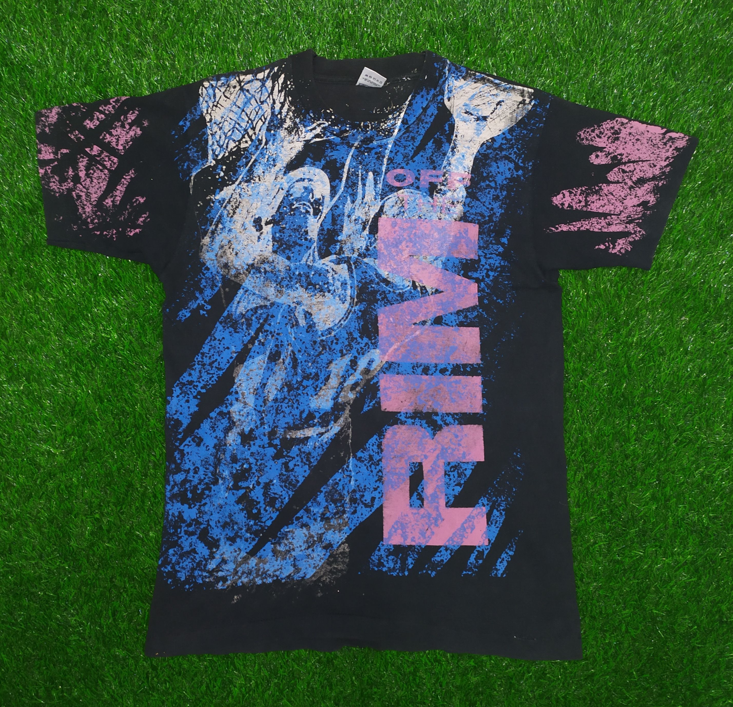 Vintage 90s Off The Rim Allover Print Shirt Single Stitches