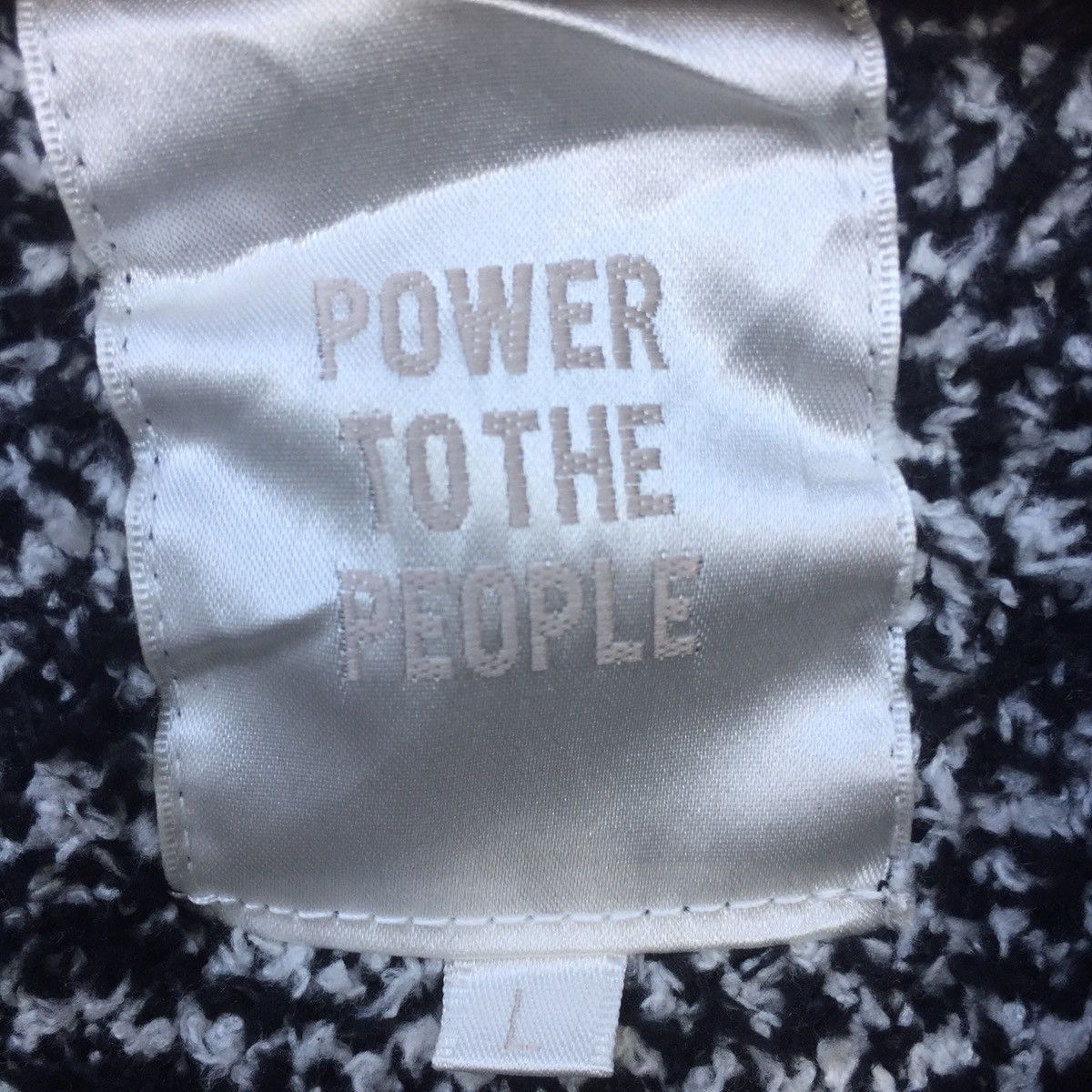 Japanese Brand Vintage Power To The People Fleece Fullprint Hoodie Sweater Size US M / EU 48-50 / 2 - 8 Thumbnail