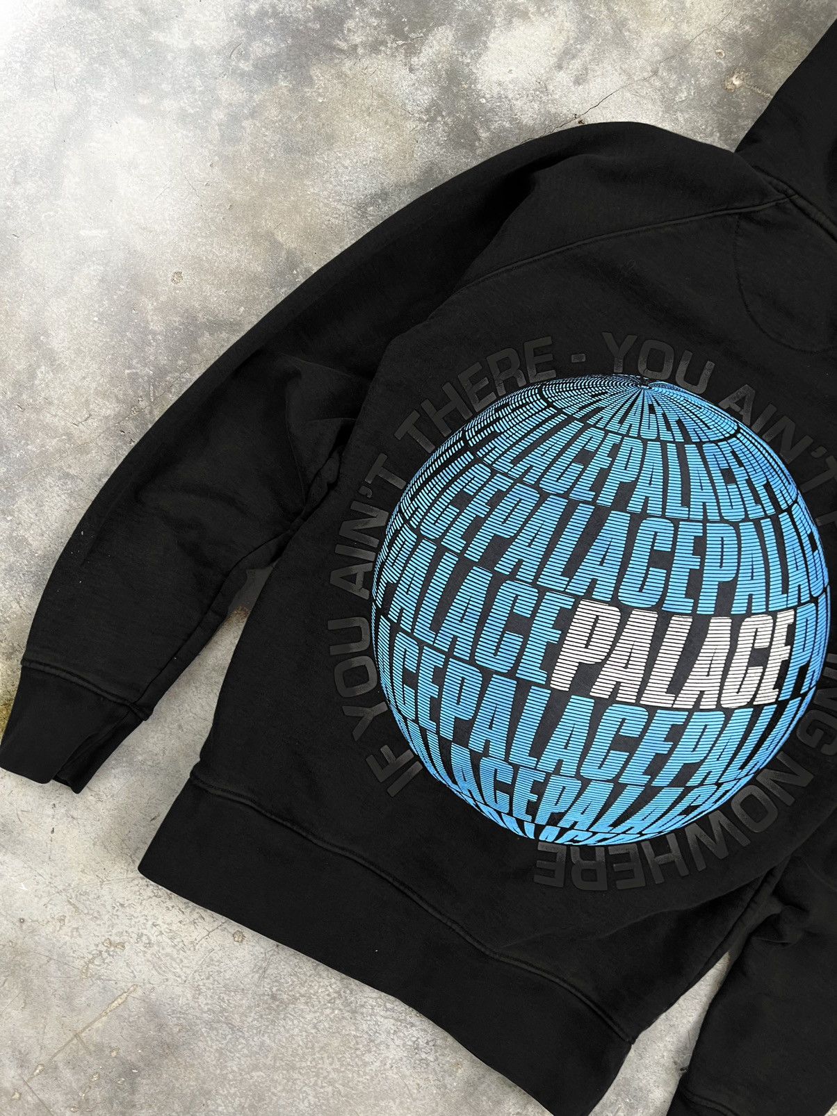 Palace Palace " You Ain't Fucking Nowhere " Logo Globe Hoodie Black Size US M / EU 48-50 / 2 - 2 Thumbnail