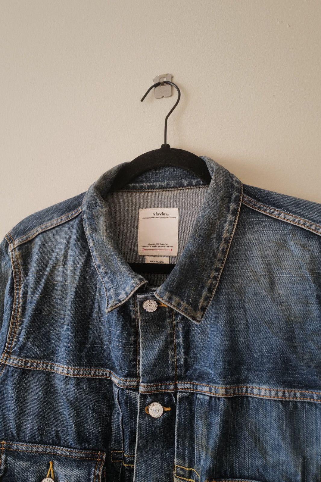 ジャケット・アウター visvim SOCIAL SCULPTURE 101 JKT DAMAGED Social Sculpture 101X Damaged Denim JKT in 1010 Washed