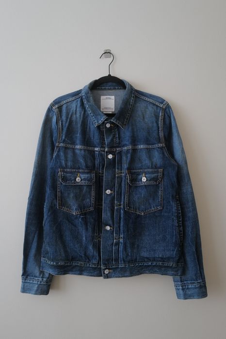 Visvim Social Sculpture 101 Denim Jkt Dry Damaged-1000 | Grailed