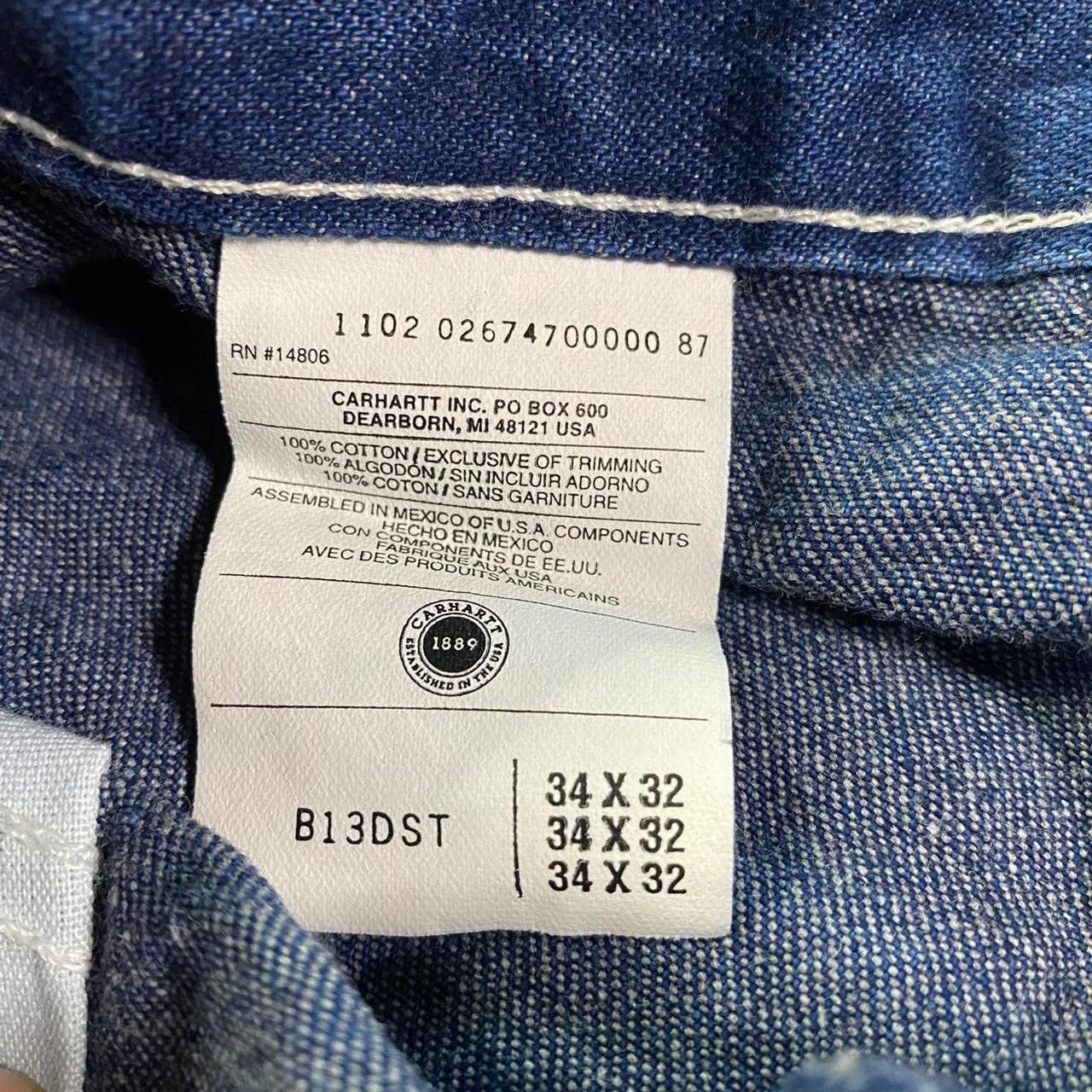 Carhartt Vintage Y2K 2000s Carhart Carpenter painter style jeans Size US 34 / EU 50 - 4 Thumbnail