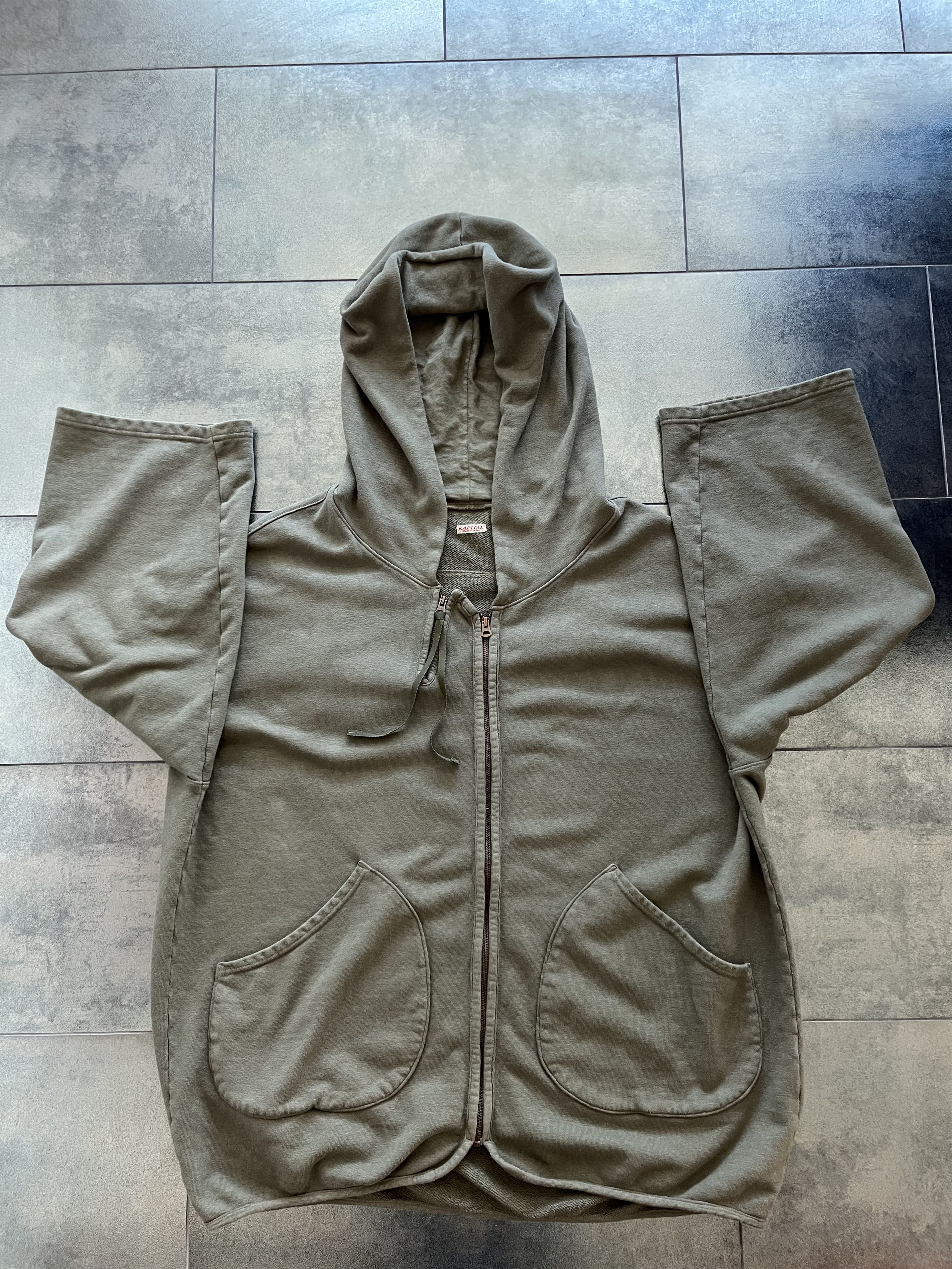 Kapital Kapital Green Cotton Oversized Zip Hoodie Size US L / EU 52-54 / 3 - 1 Thumbnail
