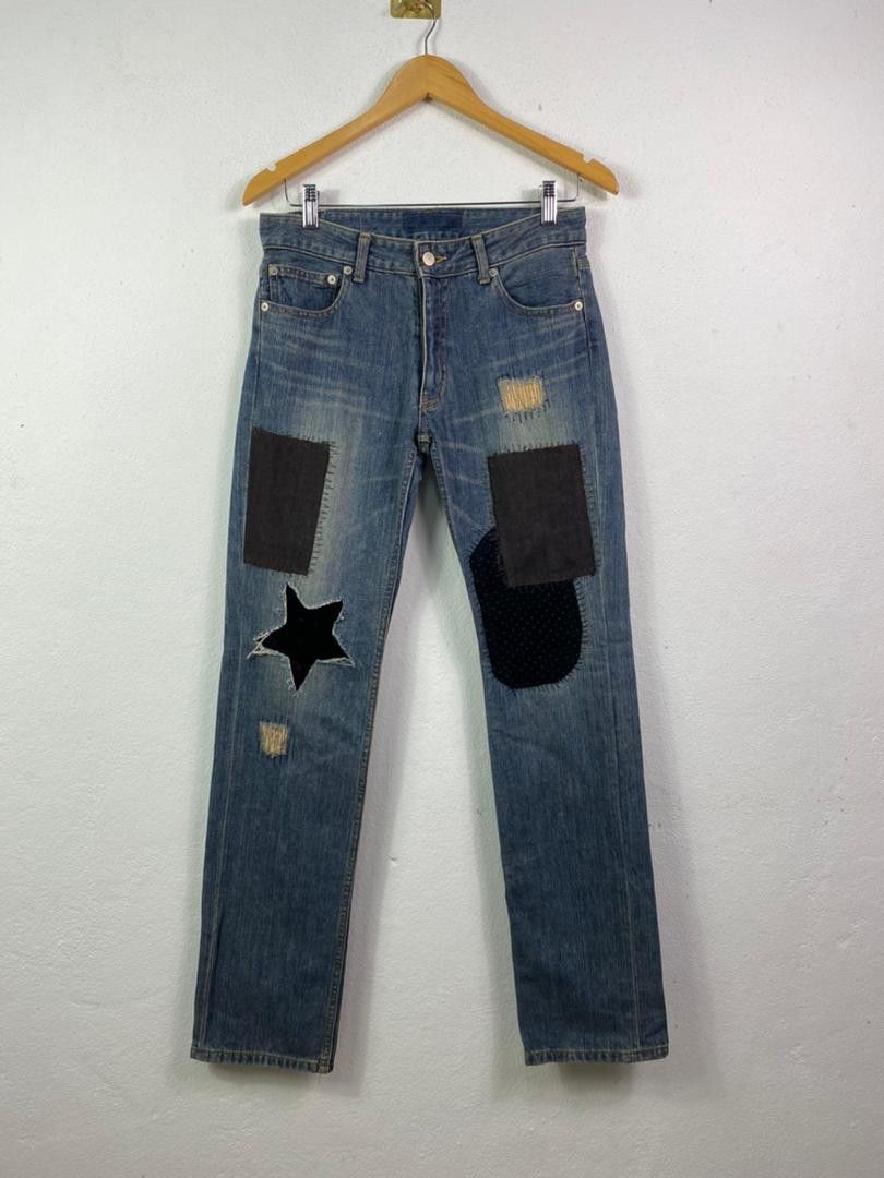 Japanese Brand Japanese Style Jeans Patchwork Design Size US 30 / EU 46 - 1 Thumbnail