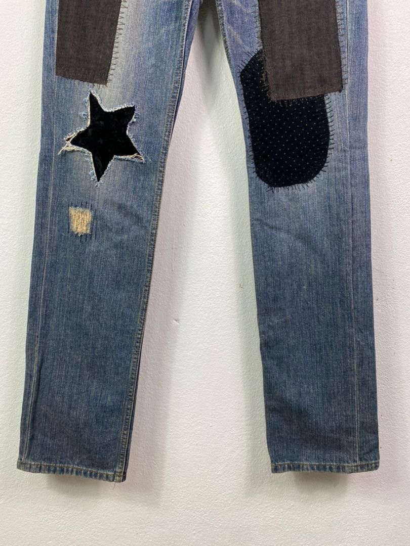 Japanese Brand Japanese Style Jeans Patchwork Design Size US 30 / EU 46 - 4 Thumbnail