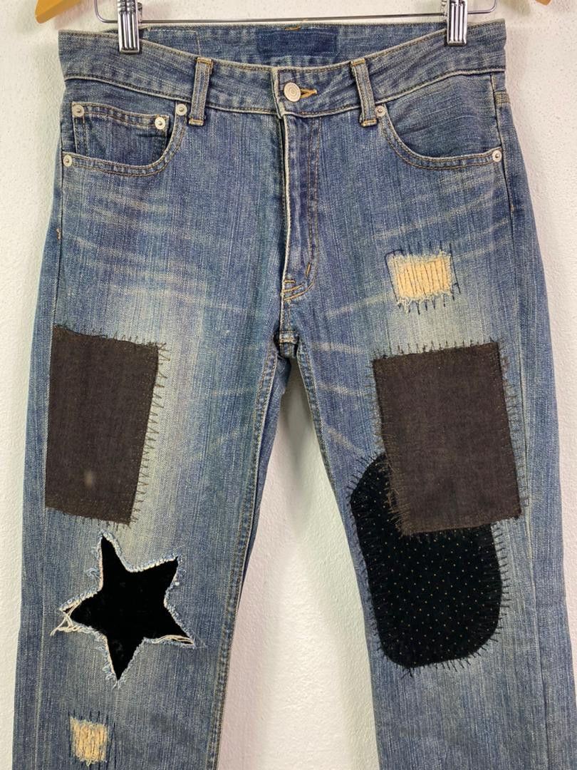 Japanese Brand Japanese Style Jeans Patchwork Design Size US 30 / EU 46 - 2 Thumbnail