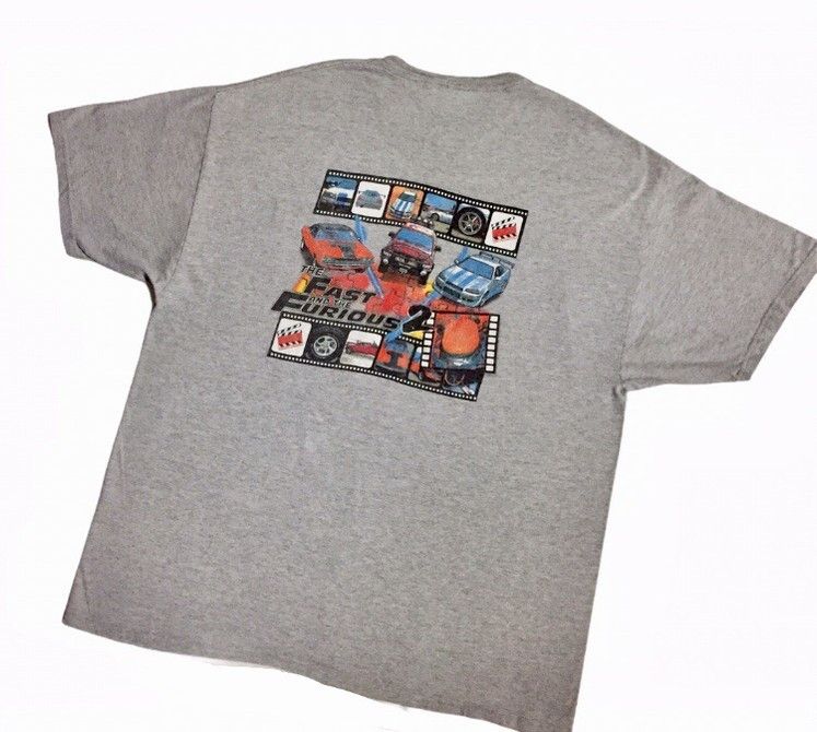 Vintage VINTAGE THE FAST AND THE FURIOUS 2 ACTION MOVIE TSHIRT Size US XXL / EU 58 / 5 - 6 Thumbnail