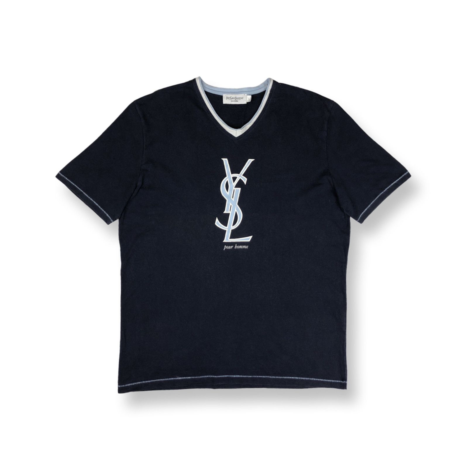 Chemise Saint Laurent (YSL) En Soie Noire - Taille M, Neuve Avec étiquette