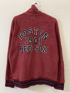 Vintage 1990s Boston Red Sox Majestic MLB Hoodie / Embroidered / Baseball /  Sportswear / Americana