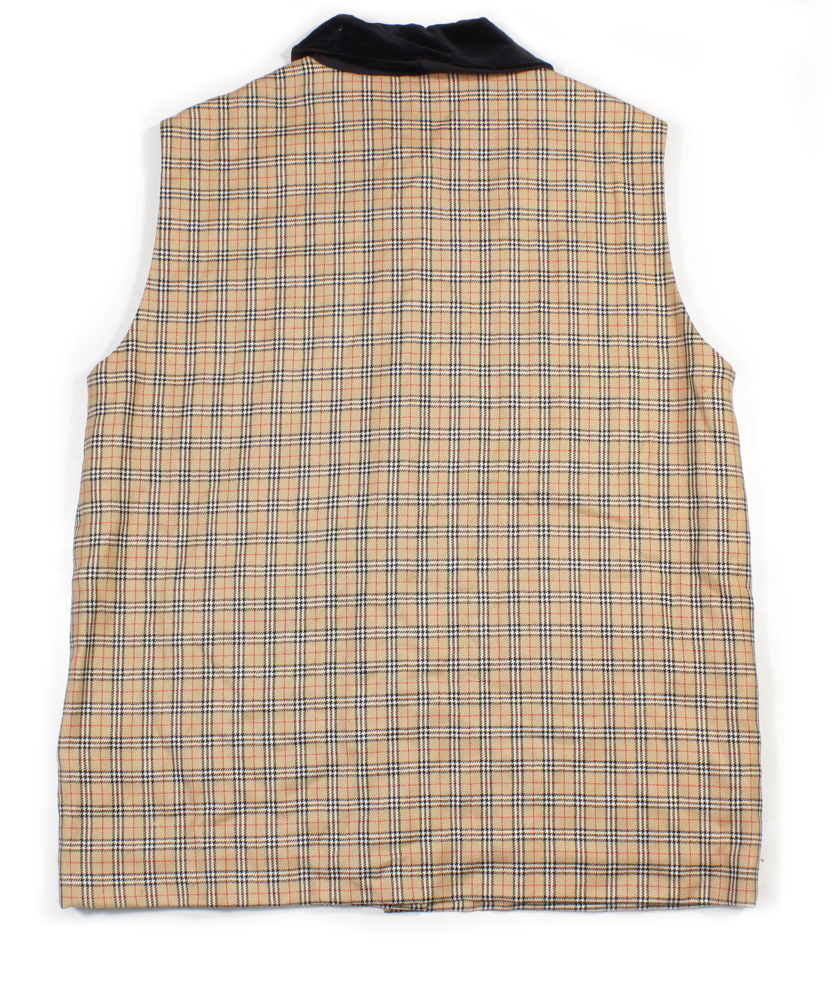 Burberry 90S Nova Check Vest Vintage Size XL / US 12-14 / IT 48-50 - 2 Thumbnail