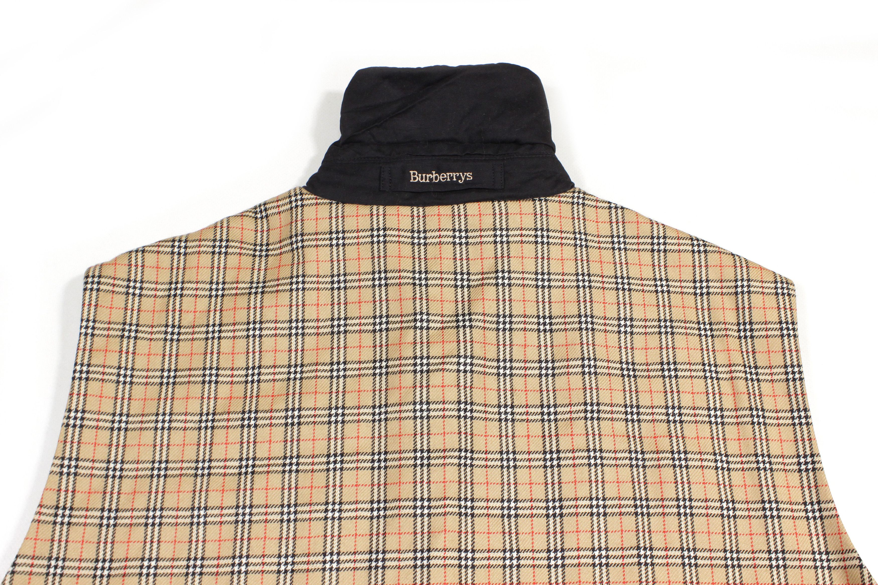 Burberry 90S Nova Check Vest Vintage Size XL / US 12-14 / IT 48-50 - 4 Thumbnail