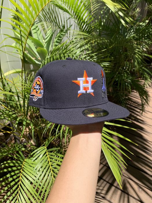 Cap City Exclusive Brown Houston Astros Travis Scott Size 7 3/8 Pink UV Hat  Club