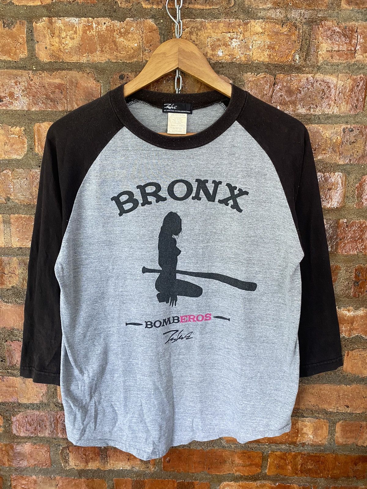 Futura Vtg Futura X bronx bombers 3 quarter sleeve Size US M / EU 48-50 / 2 - 2 Thumbnail