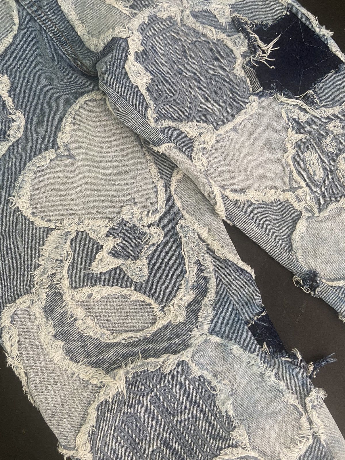 Menace MENACE PATCHWORK DENIM SIZE 30 GENTLY USED Size US 30 / EU 46 - 2 Thumbnail