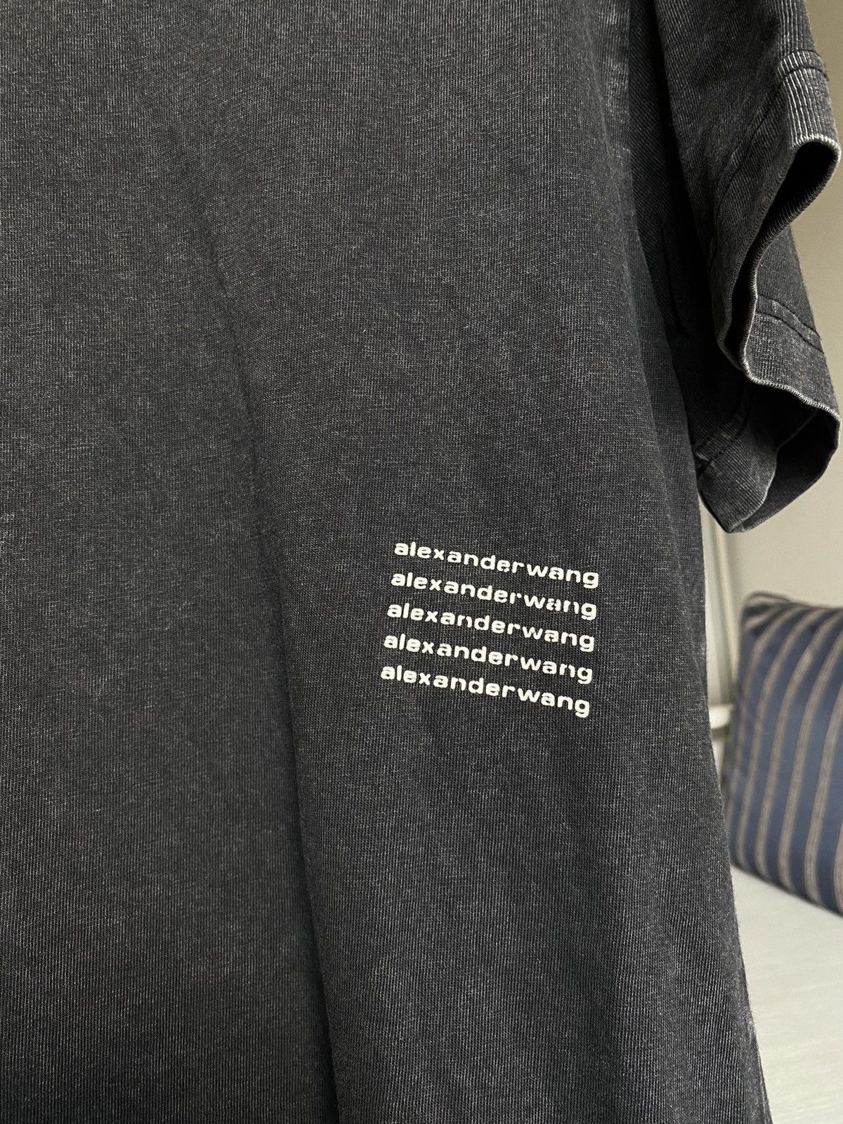 Alexander Wang Alexander Wang garment dyed small logo acid tee Size US M / EU 48-50 / 2 - 4 Thumbnail