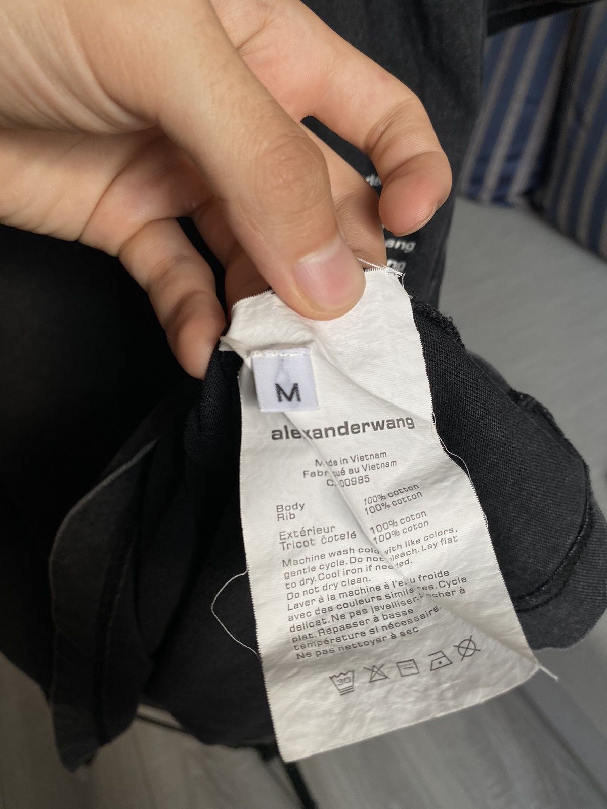 Alexander Wang Alexander Wang garment dyed small logo acid tee Size US M / EU 48-50 / 2 - 7 Thumbnail