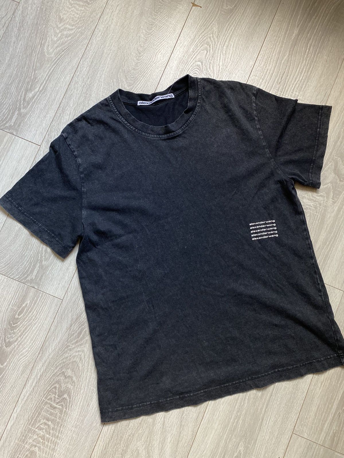 Alexander Wang Alexander Wang garment dyed small logo acid tee Size US M / EU 48-50 / 2 - 10 Thumbnail