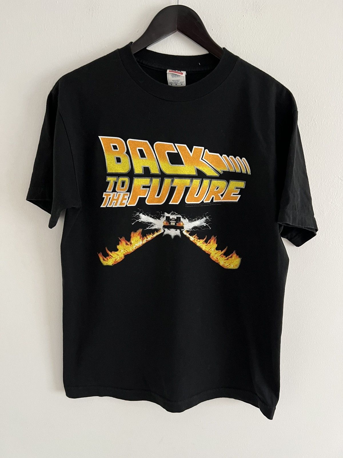 Universal Studios 🚗 Vintage Back To The Future Black T-Shirt Size US M / EU 48-50 / 2 - 1 Thumbnail