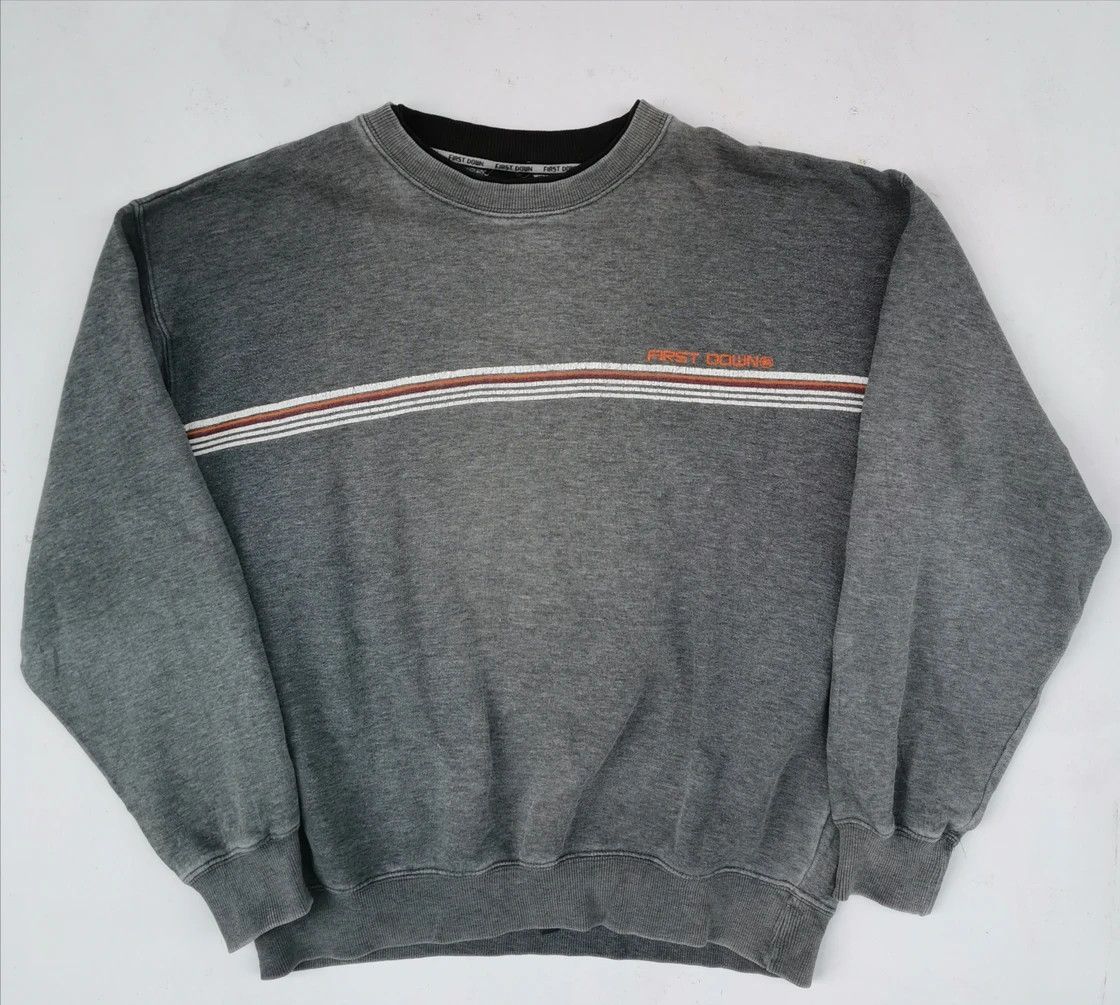 Rare!!! First Down Small Logo Sweatshirts