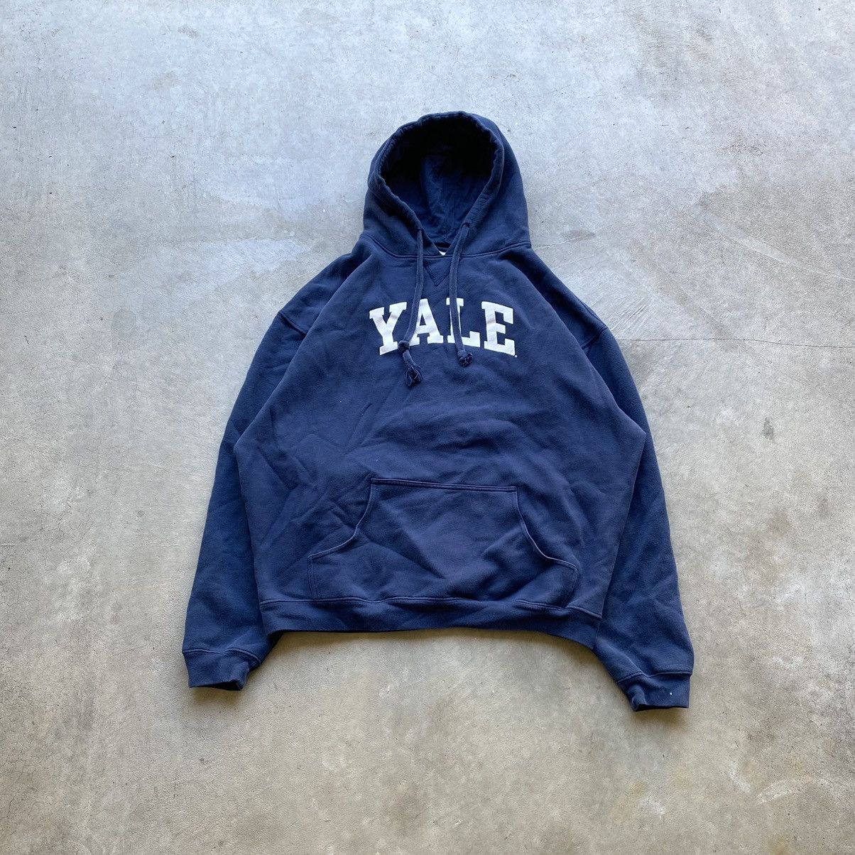 Vintage Yale University Navy Blue Hoodie Size Medium