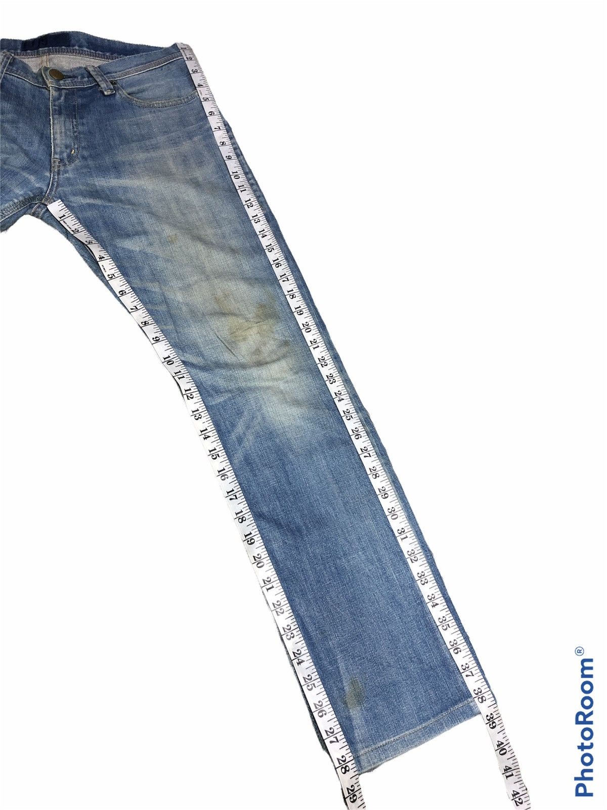 Jil Sander × Uniqlo JILL SANDER WASHED BLUE STRECTHABLE DENIM Size US 31 - 8 Thumbnail