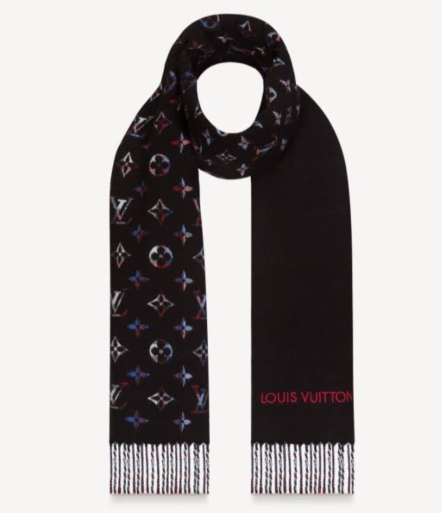 Louis Vuitton monogram city scarf murakami style