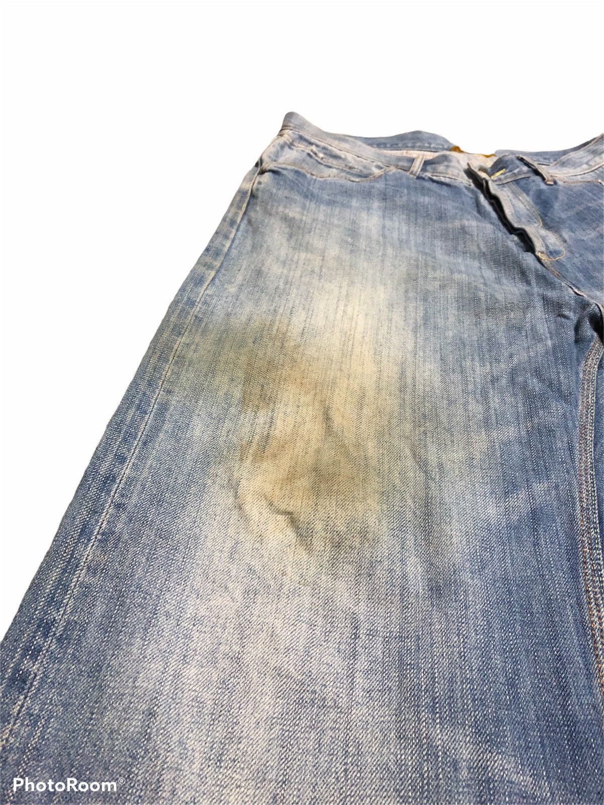 WIDE LEG MELPLE SELVEDGE BUCKLE BACK DENIM