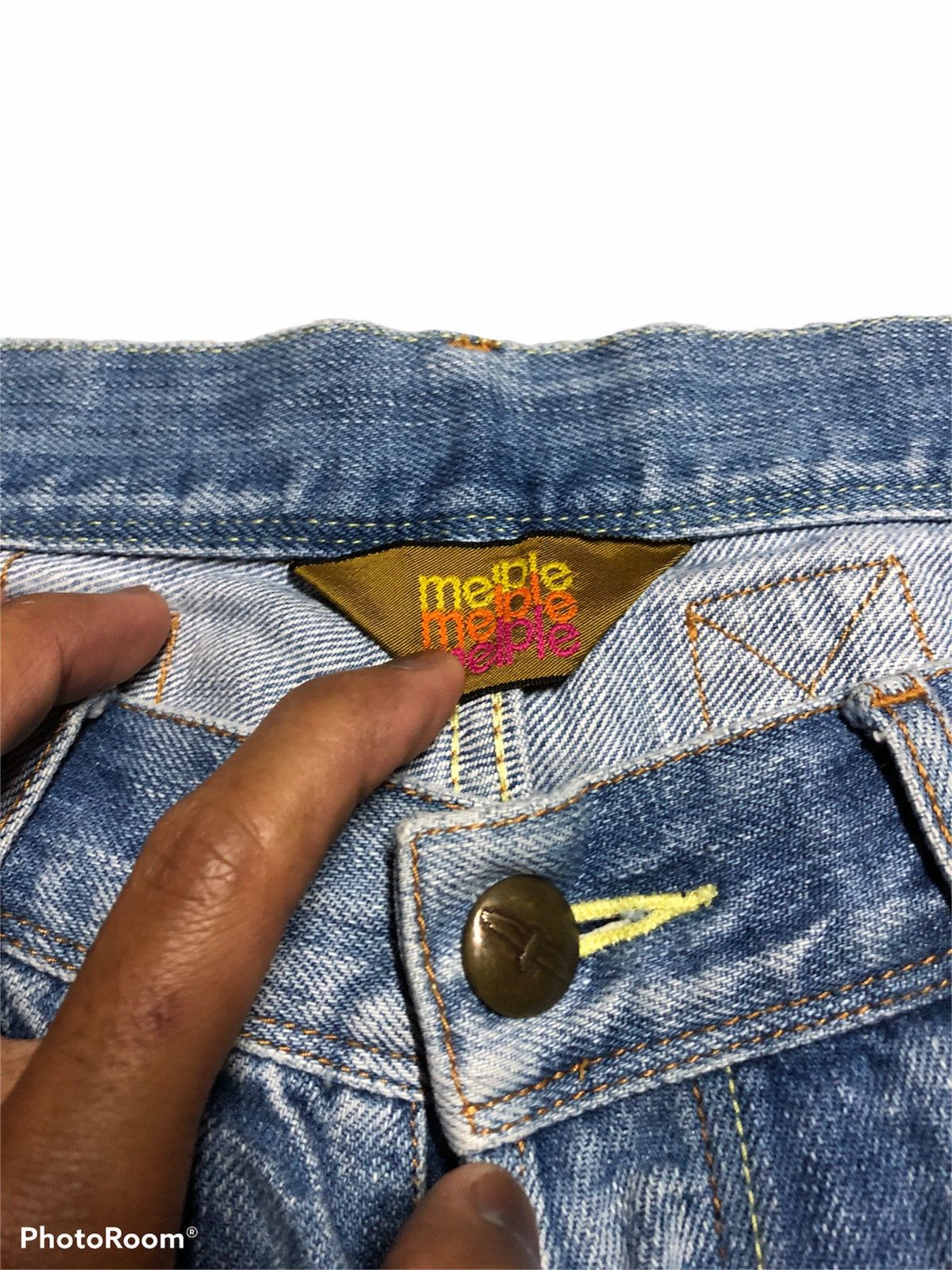 WIDE LEG MELPLE SELVEDGE BUCKLE BACK DENIM