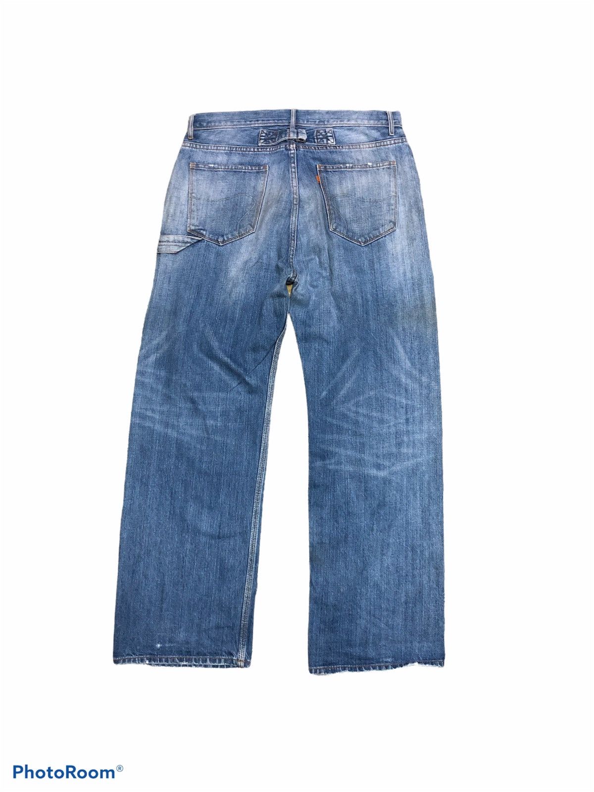 WIDE LEG MELPLE SELVEDGE BUCKLE BACK DENIM